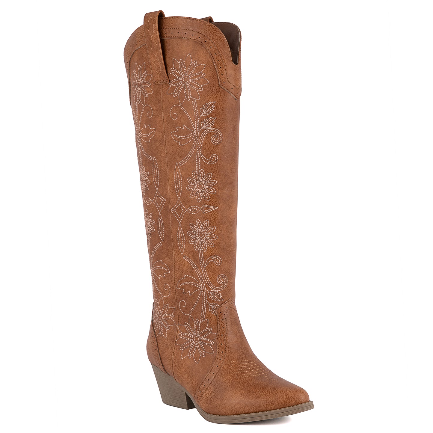 Women's Tall Tam Floral Western Pull On Boots